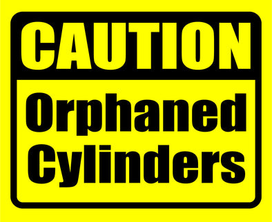 8"x10" Orphaned Cylinder (DECAL)