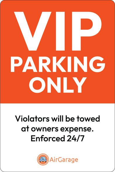 12"x18" VIP Parking (ACM)