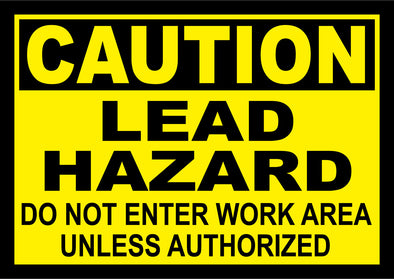 14"x20" Caution Lead Hazard (ACM)