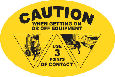 4"x6" CAUTION "On/Off" Decal